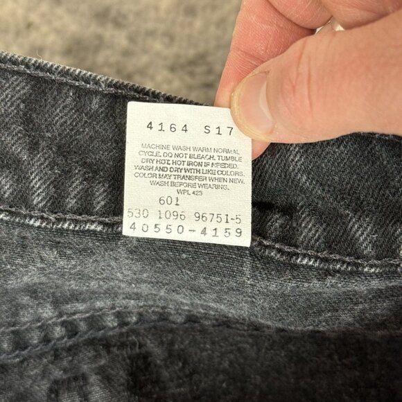 Vintage 90s Made in USA Levi's 550 Orange Tab Denim Jeans - Picture 5 of 5